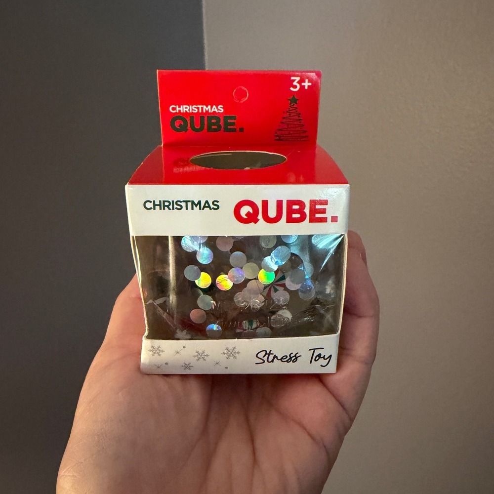 Master Toys Christmas Qube Stress Toy Squishy Confetti Fidget Cube 18604